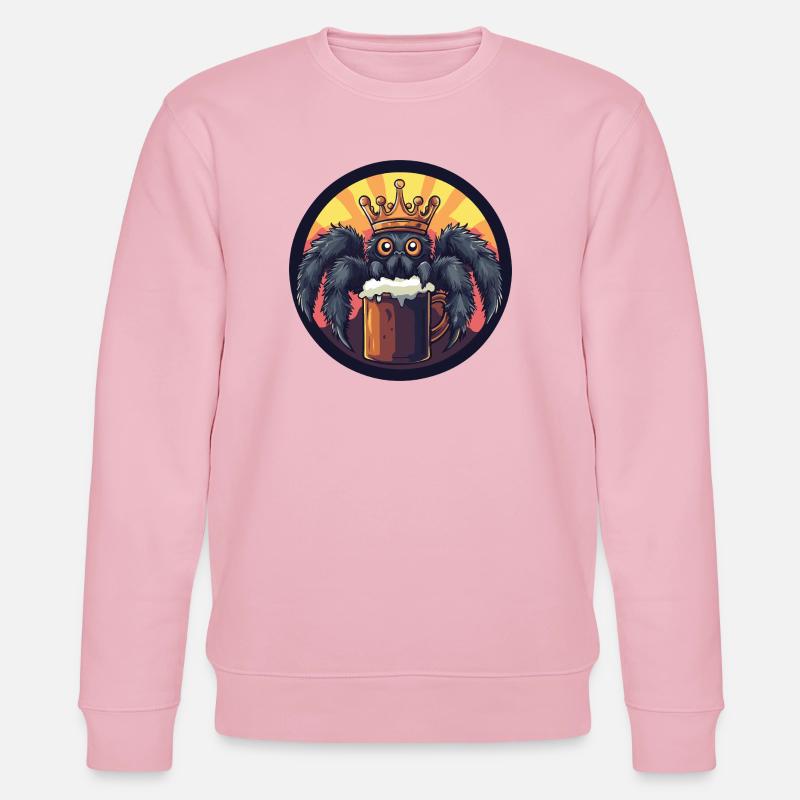 Tarantula Bier Lustig - Stanley/Stella Unisex Bio-Sweatshirt CHANGER  - Hellrosa
