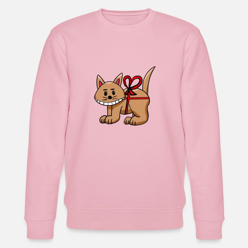 Chat drôle d’anniversaire Enfant chat - Sweat bio CHANGER Stanley/Stella Unisexe - rose pâle
