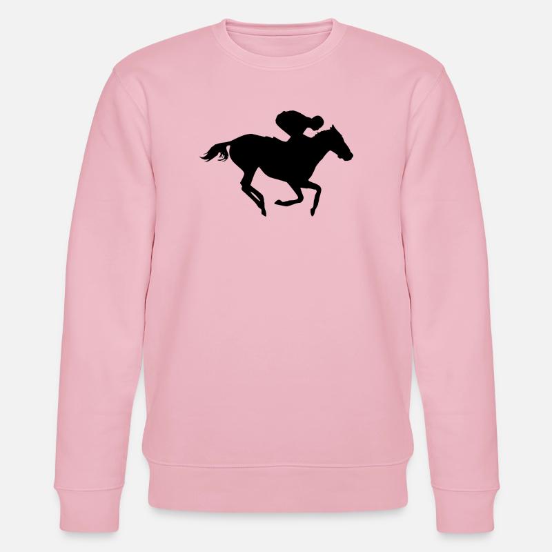 Reiten - Stanley/Stella Unisex Bio-Sweatshirt CHANGER  - Hellrosa