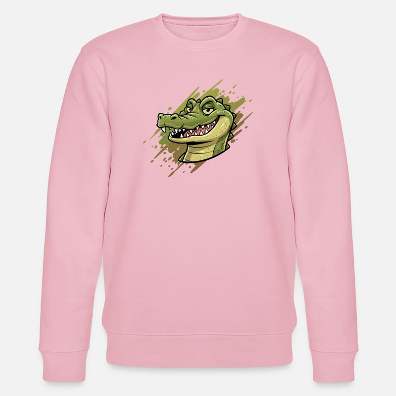 Alligator Graffiti Kopf - Stanley/Stella Unisex Bio-Sweatshirt CHANGER  - Hellrosa