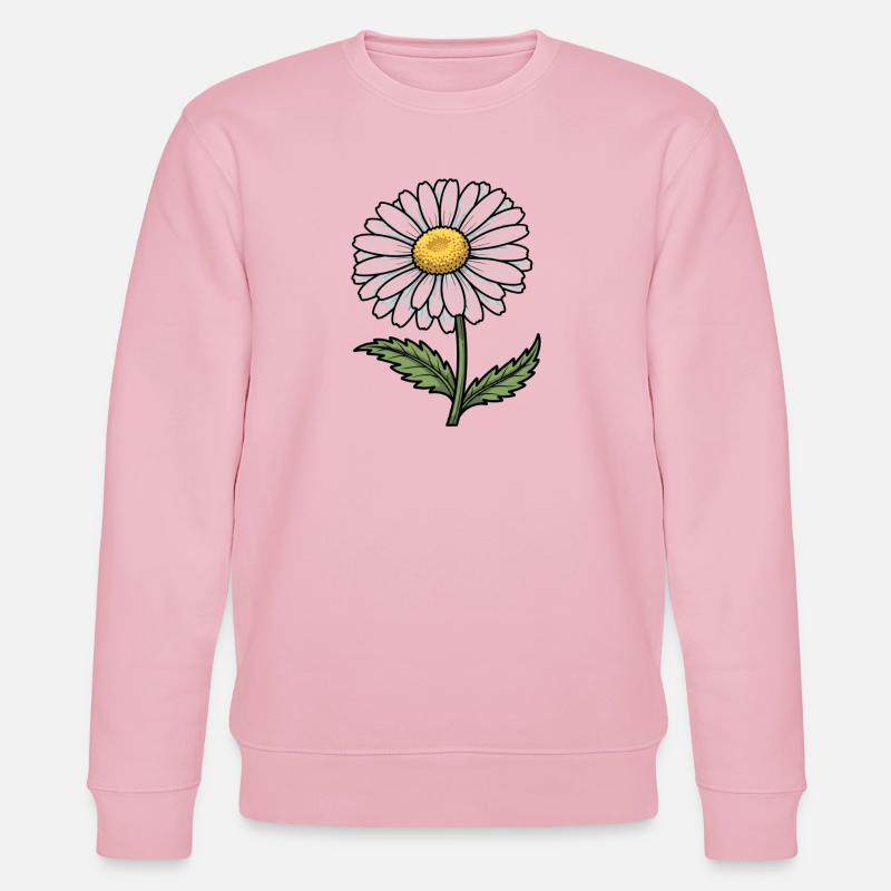 Gänseblümchen - Stanley/Stella Unisex Bio-Sweatshirt CHANGER  - Hellrosa