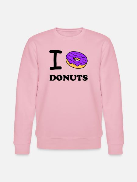 i love donuts - Stanley/Stella CHANGER Unisex Organic Sweatshirt - cotton pink