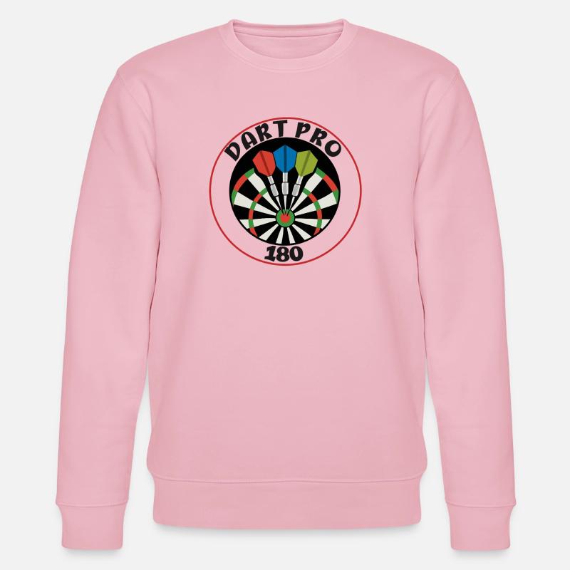 Dart Pro, 180 Punkte Präzisionswurf - Stanley/Stella Unisex Bio-Sweatshirt CHANGER  - Hellrosa