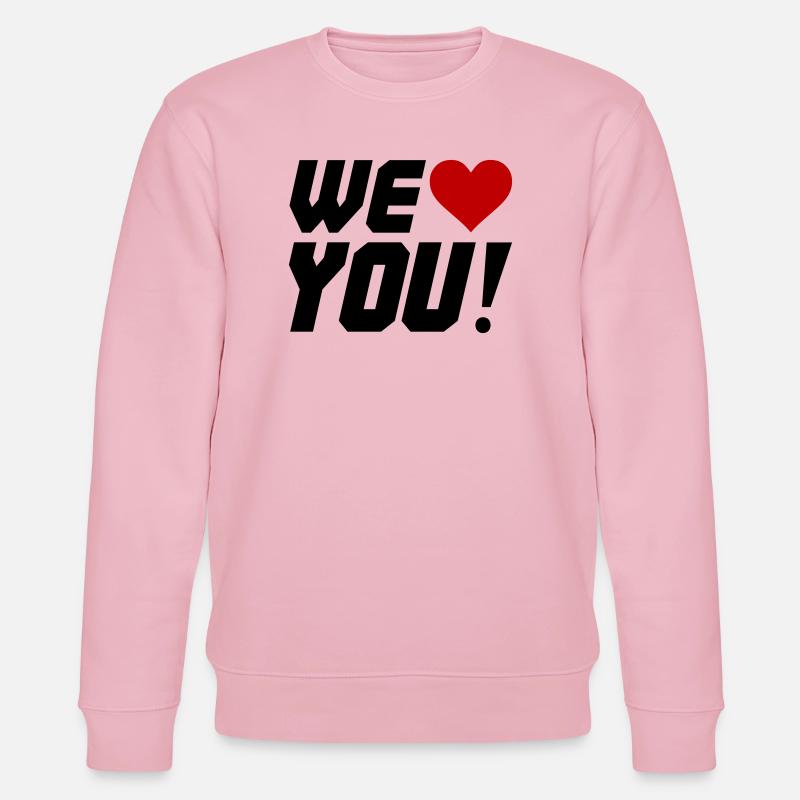 Herzkontrast Silhouette - Stanley/Stella Unisex Bio-Sweatshirt CHANGER  - Hellrosa