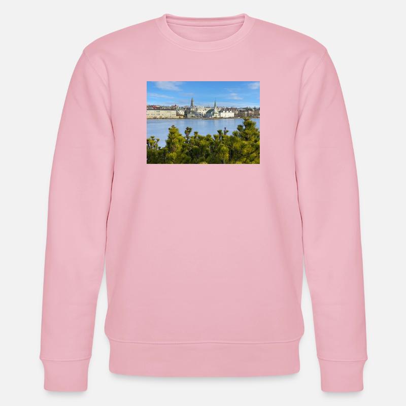 Reykjavik Waterfront - Stanley/Stella Unisex Bio-Sweatshirt CHANGER - Hellrosa