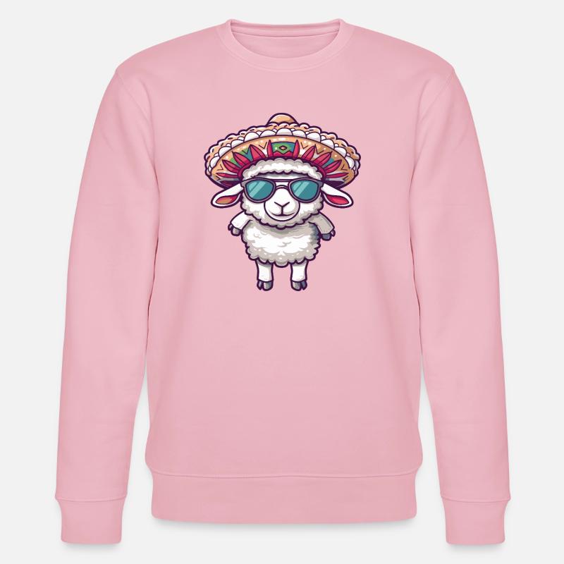 Sombrero comique drôle d’éléphant - Sweat bio CHANGER Stanley/Stella Unisexe - rose pâle