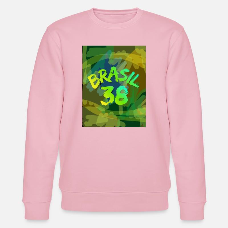 Brasil 38 Neon Pinsel - Stanley/Stella Unisex Bio-Sweatshirt CHANGER  - Hellrosa