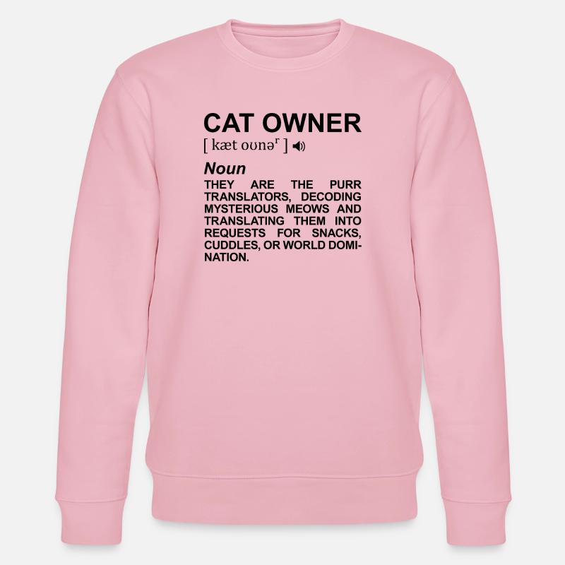Katzenhalter Definition - Stanley/Stella Unisex Bio-Sweatshirt CHANGER  - Hellrosa