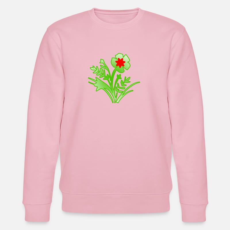 Blumen - Stanley/Stella Unisex Bio-Sweatshirt CHANGER  - Hellrosa