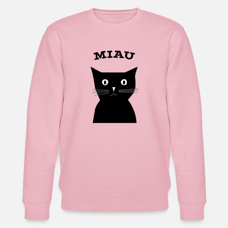 Katze - Stanley/Stella Unisex Bio-Sweatshirt CHANGER  - Hellrosa