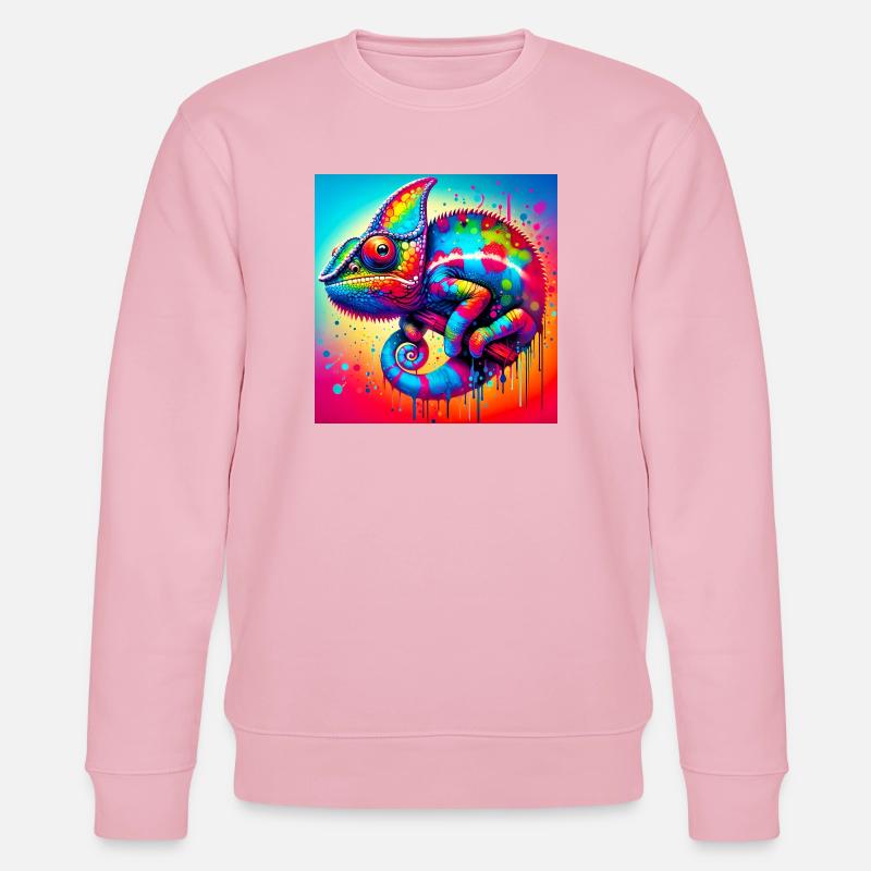 Chamäleon - Stanley/Stella Unisex Bio-Sweatshirt CHANGER  - Hellrosa