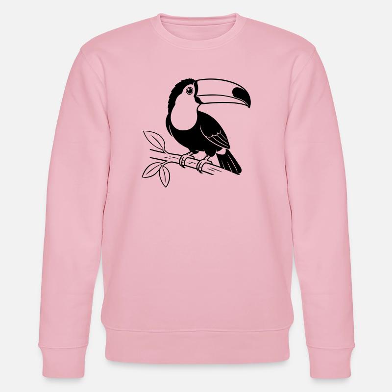 Toukan-Vogel - Stanley/Stella Unisex Bio-Sweatshirt CHANGER  - Hellrosa