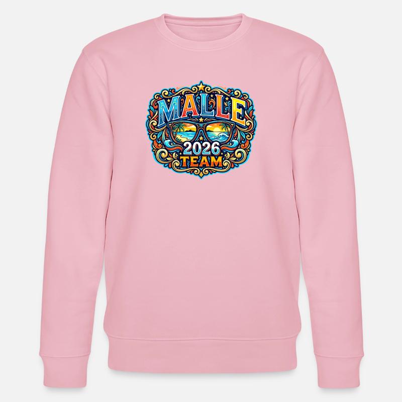 Malle 2026 Vacances à Majorque - Sweat bio CHANGER Stanley/Stella Unisexe - rose pâle