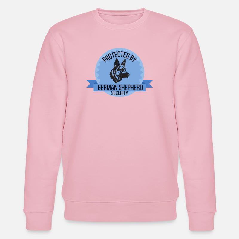Protected By German Shepherd Security - Stanley/Stella CHANGER Unisex Organic Sweatshirt - cotton pink