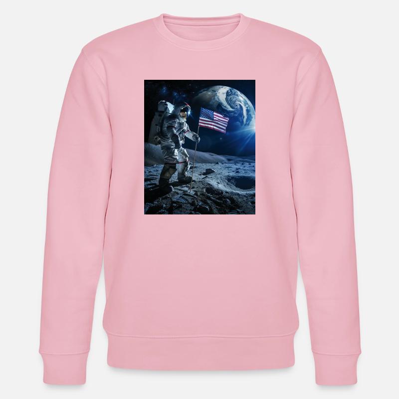astronaute - Sweat bio CHANGER Stanley/Stella Unisexe - rose pâle