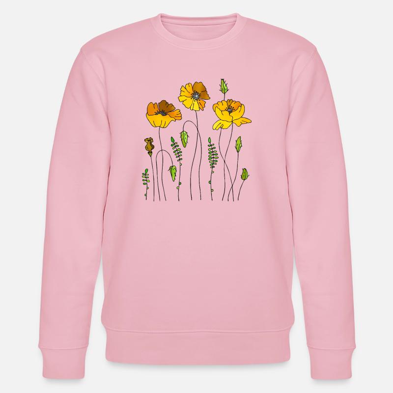 Fleur - Sweat bio CHANGER Stanley/Stella Unisexe - rose pâle