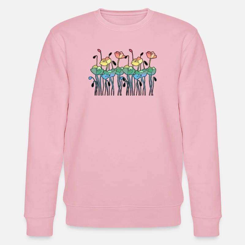 Fleur - Sweat bio CHANGER Stanley/Stella Unisexe - rose pâle