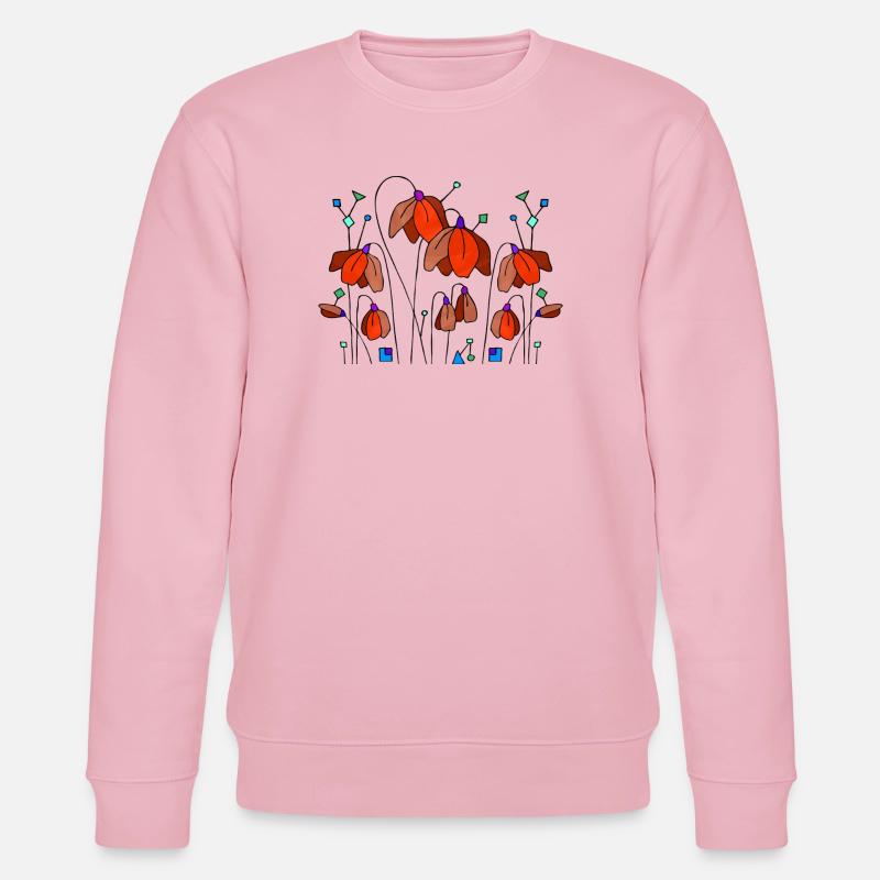 Blumen - Stanley/Stella Unisex Bio-Sweatshirt CHANGER  - Hellrosa