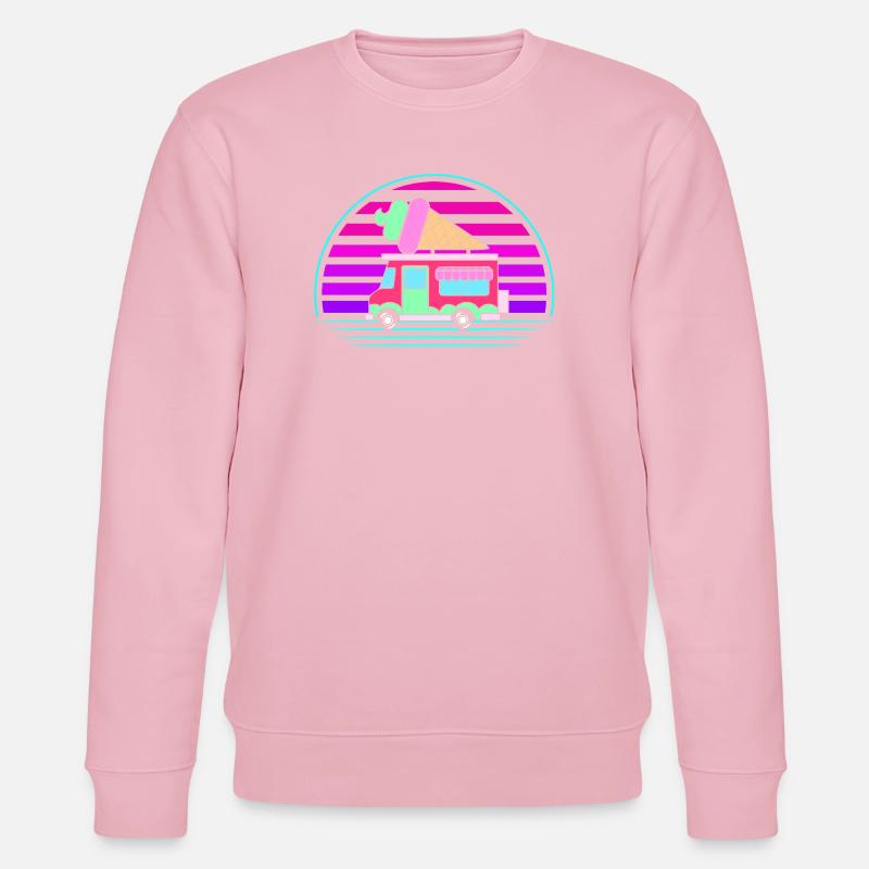 Eiscreme Eiswagen Eis Eisdiele - Stanley/Stella CHANGER Unisex Organic Sweatshirt - cotton pink