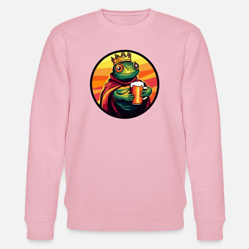 Chameleon Bier Lustig - Stanley/Stella Unisex Bio-Sweatshirt CHANGER  - Hellrosa