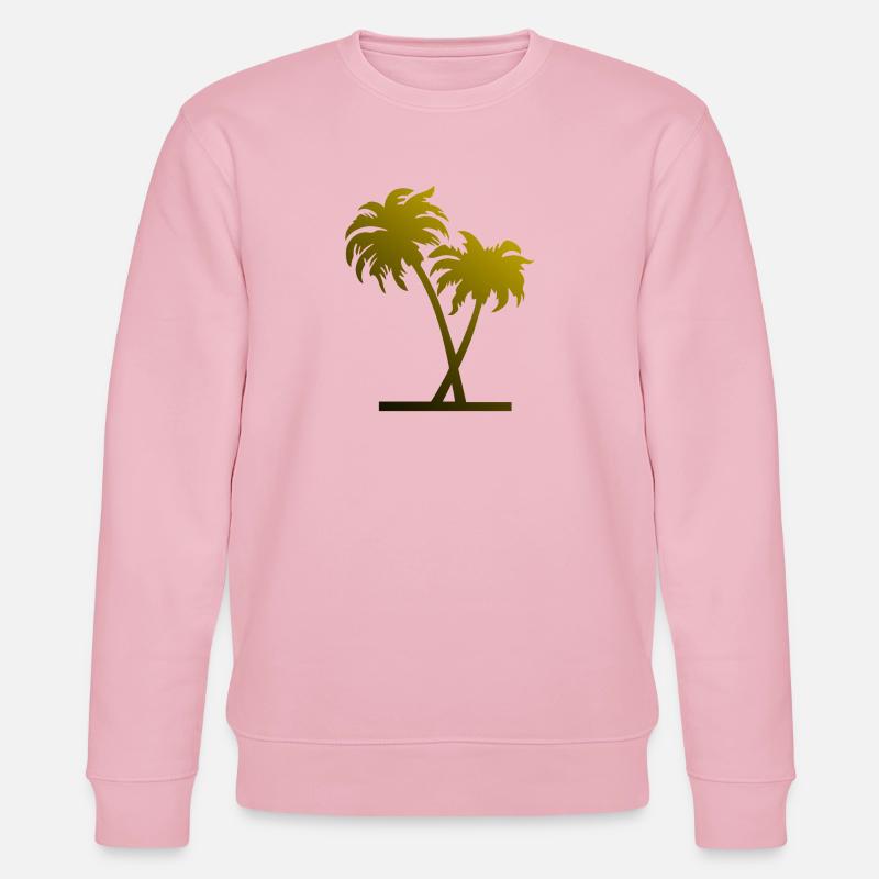 Palmen - Stanley/Stella Unisex Bio-Sweatshirt CHANGER  - Hellrosa