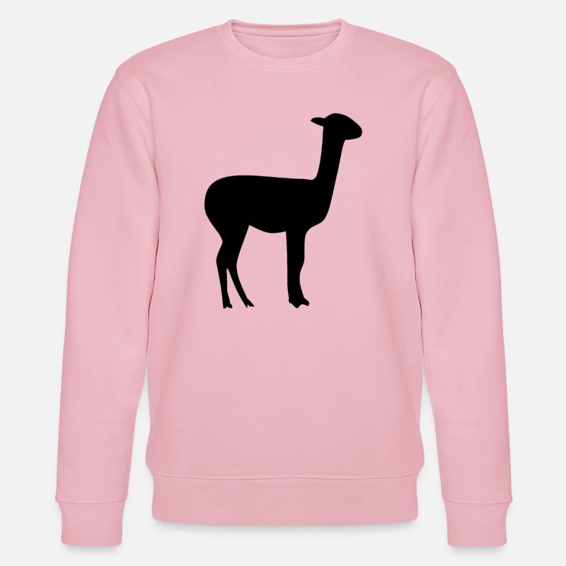 Lama - Stanley/Stella Unisex Bio-Sweatshirt CHANGER  - Hellrosa