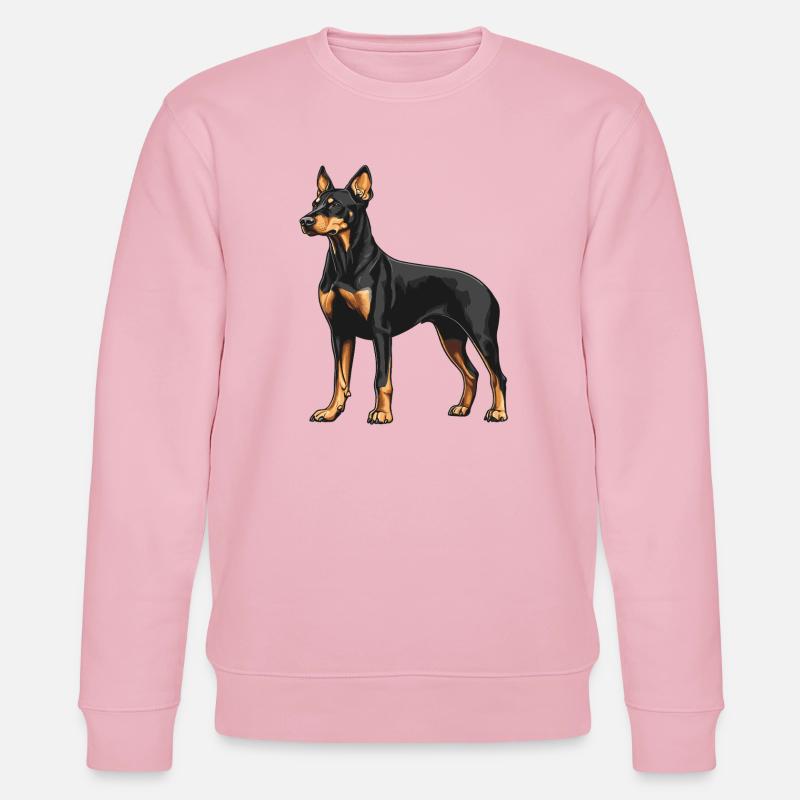 Dobermann - Stanley/Stella Unisex Bio-Sweatshirt CHANGER  - Hellrosa
