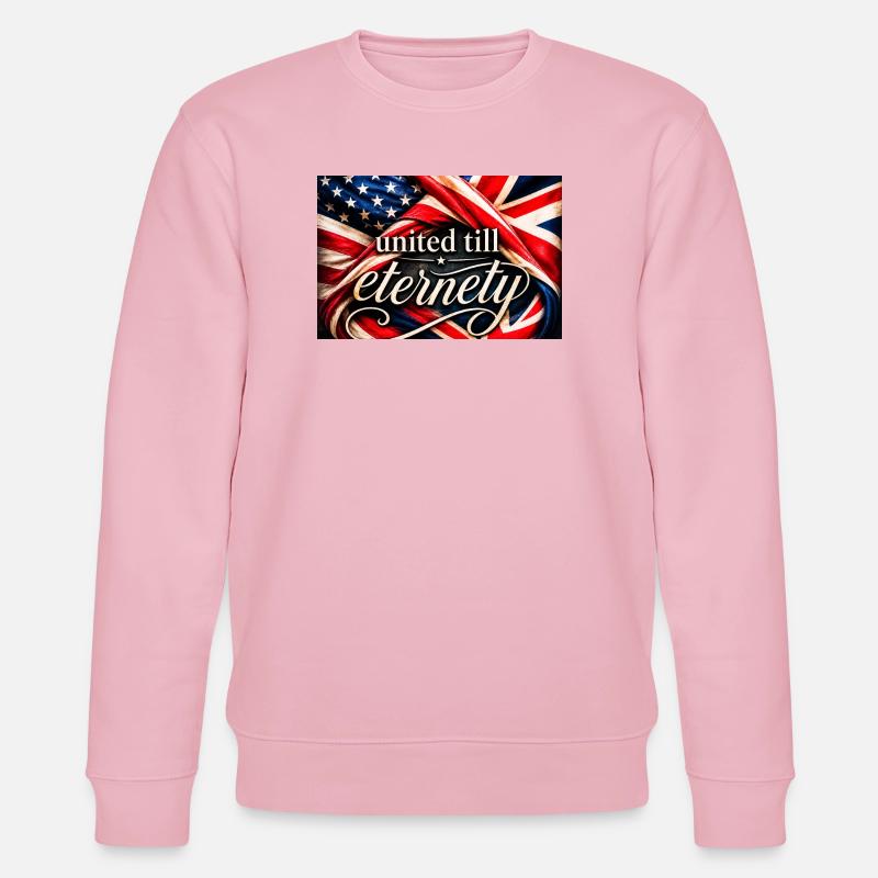 Drapeaux unis jusqu’à l’éternité - Sweat bio CHANGER Stanley/Stella Unisexe - rose pâle
