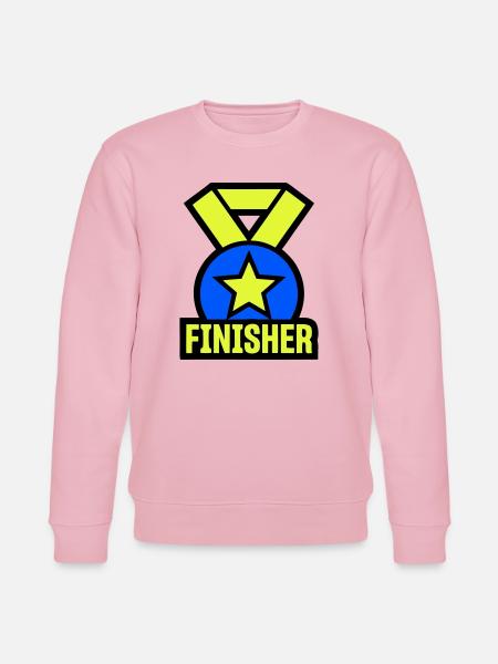Stolzer Finisher Medaille Stern - Stanley/Stella Unisex Bio-Sweatshirt CHANGER  - Hellrosa