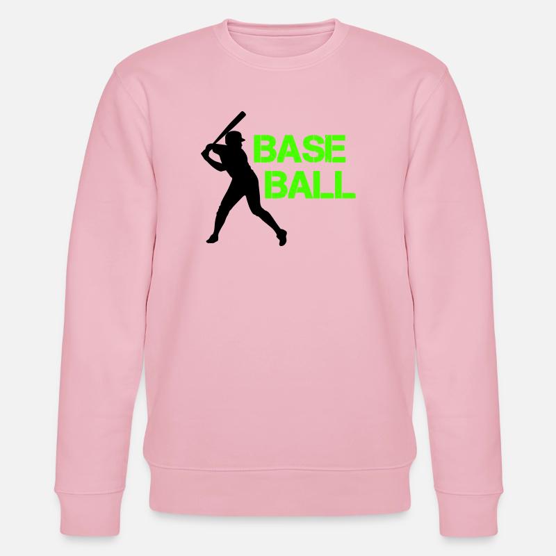 Baseball Neon Grunge Schrift - Stanley/Stella Unisex Bio-Sweatshirt CHANGER  - Hellrosa