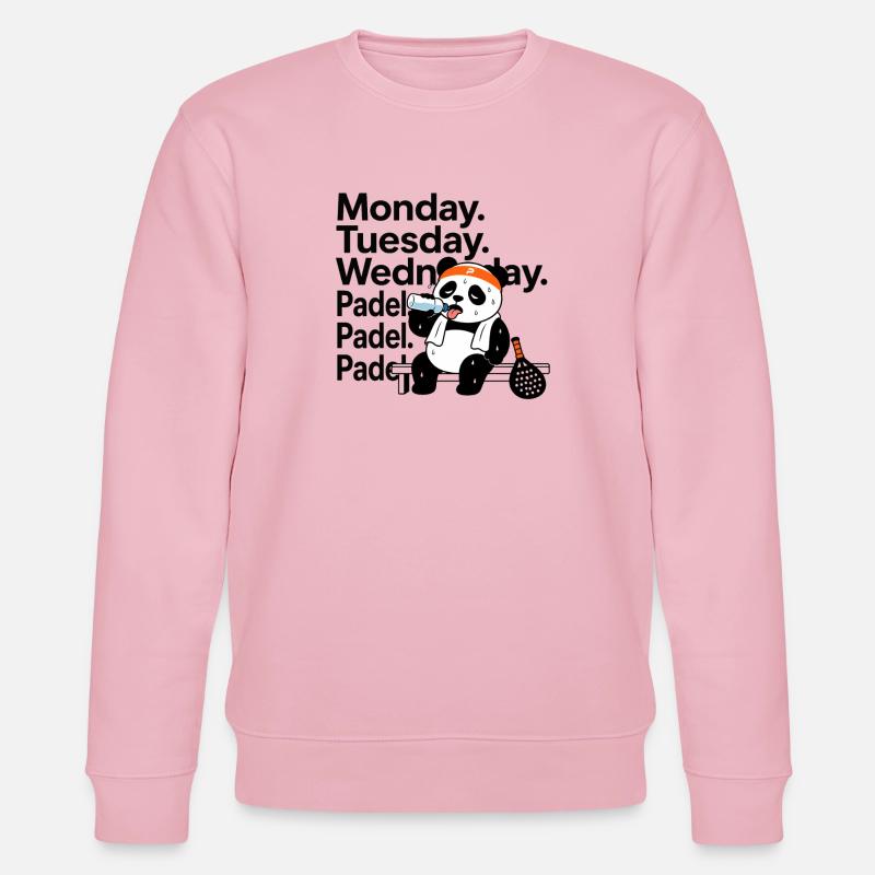 Monday Tuesday Wednesday Padel - Stanley/Stella Unisex Bio-Sweatshirt CHANGER  - Hellrosa