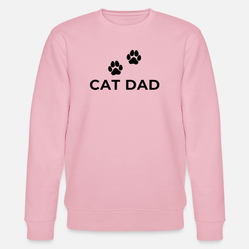 Papa Chat - Katzen Papa - Sweat bio CHANGER Stanley/Stella Unisexe - rose pâle