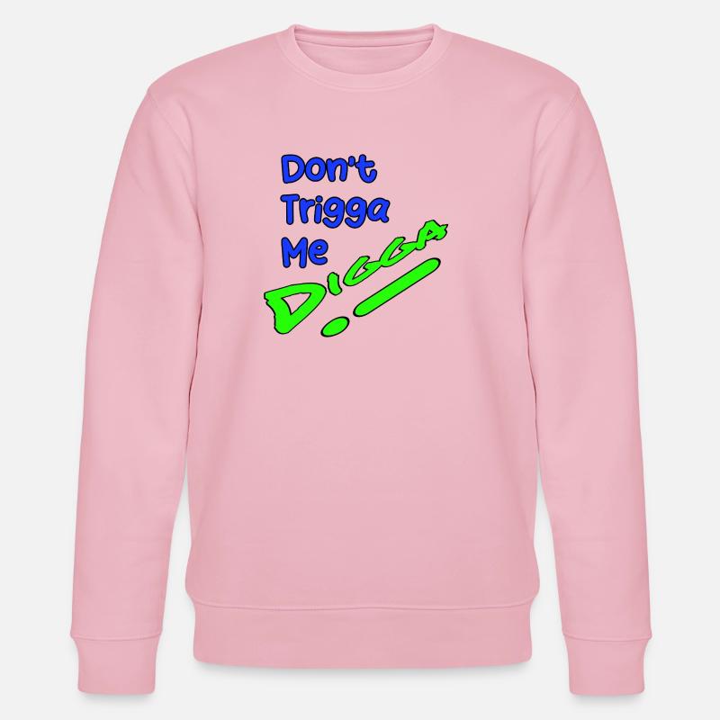 Dont Trigga Me DigiGo Neon Design - Stanley/Stella Unisex Bio-Sweatshirt CHANGER  - Hellrosa