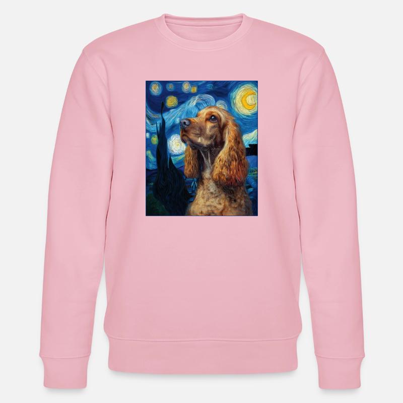 Cocker Spaniel Hund - Stanley/Stella Unisex Bio-Sweatshirt CHANGER  - Hellrosa