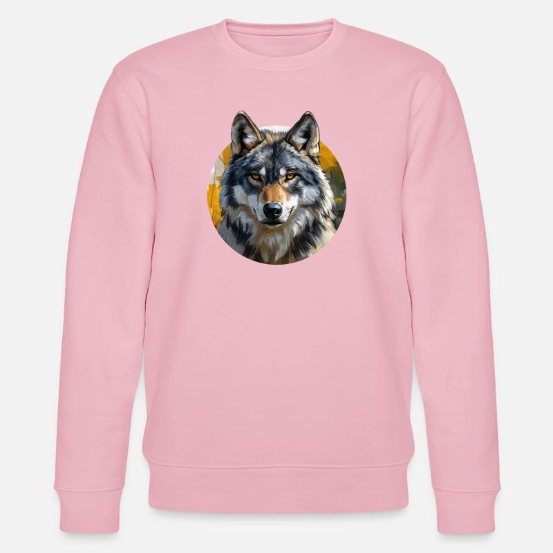 Wolf Design - Stanley/Stella CHANGER Unisex Organic Sweatshirt - cotton pink
