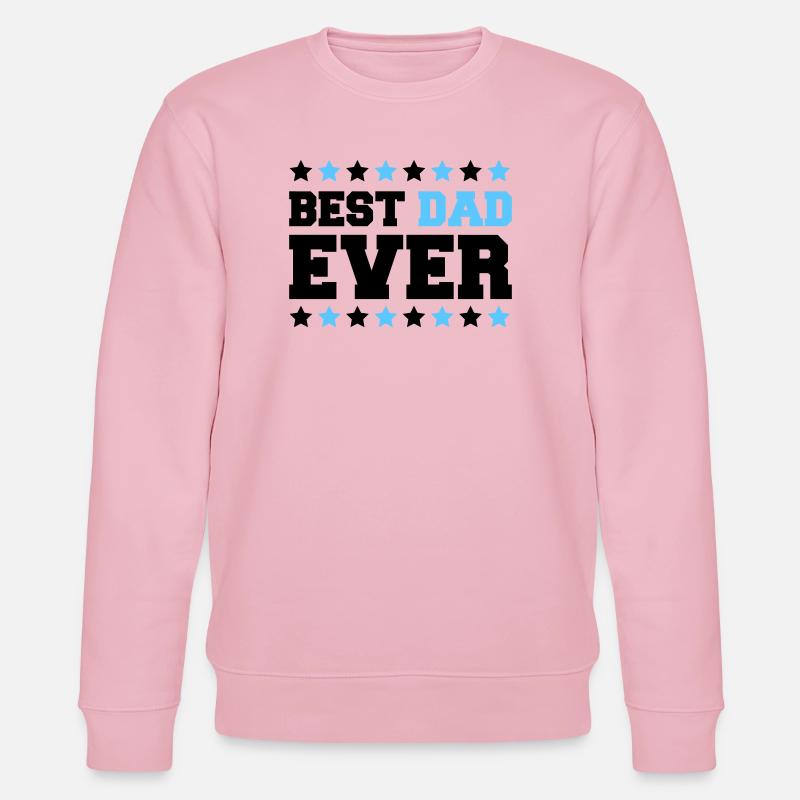 Bold Dad Stars Emblem - Stanley/Stella CHANGER Unisex Organic Sweatshirt - cotton pink