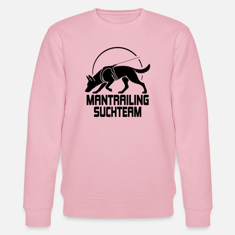 Malinois Mantrailing Suchteam Hunde Hund Wilsigns - Stanley/Stella Unisex Bio-Sweatshirt CHANGER  - Hellrosa