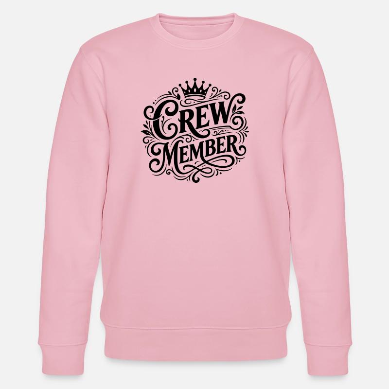 Crew Mitglied Krone - Stanley/Stella Unisex Bio-Sweatshirt CHANGER  - Hellrosa