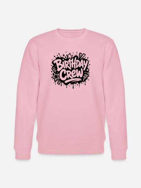 Motif graffiti de fête d’anniversaire - Sweat bio CHANGER Stanley/Stella Unisexe - rose pâle