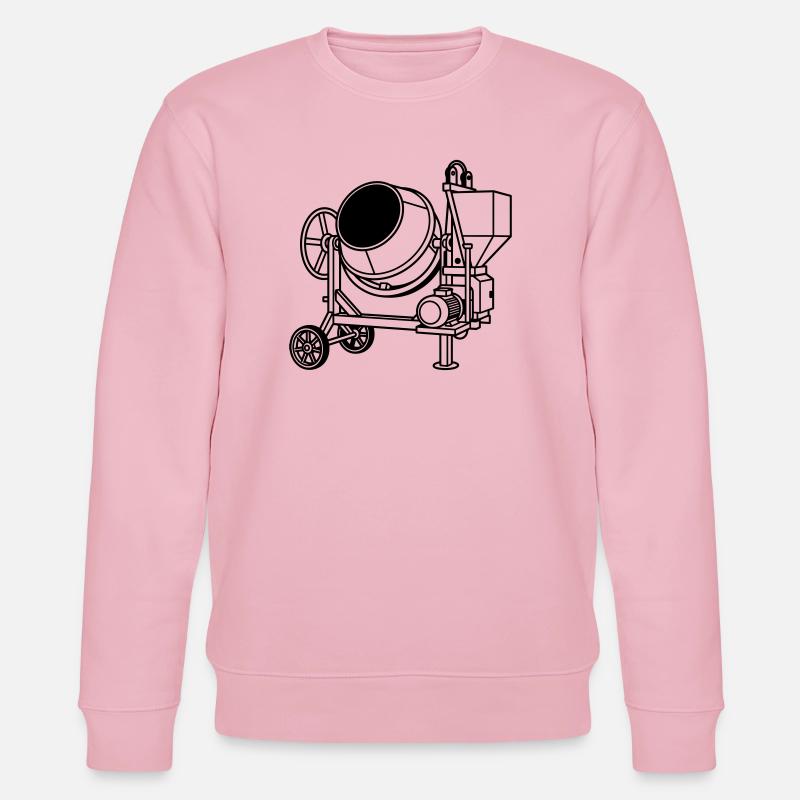 Tambour en ciment - Sweat bio CHANGER Stanley/Stella Unisexe - rose pâle