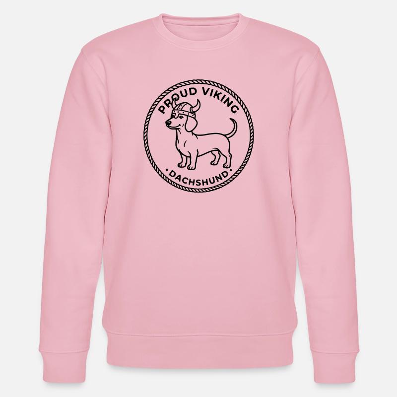 dackel wikinger stolz - Stanley/Stella Unisex Bio-Sweatshirt CHANGER  - Hellrosa