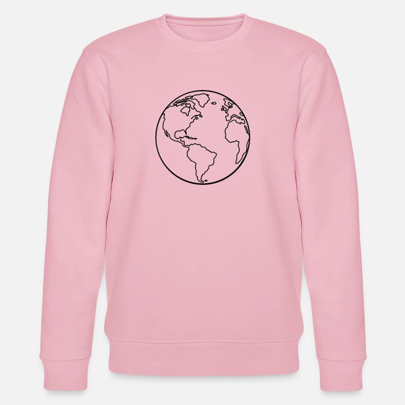 Sommet de la Terre - Sweat bio CHANGER Stanley/Stella Unisexe - rose pâle