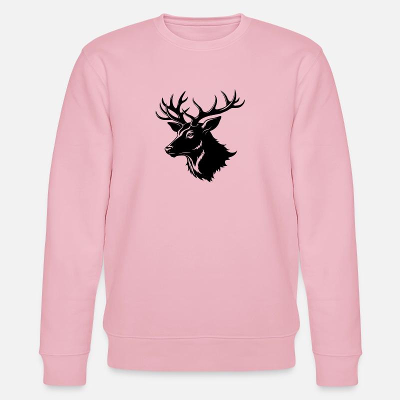 Elchkopfform - Stanley/Stella Unisex Bio-Sweatshirt CHANGER  - Hellrosa