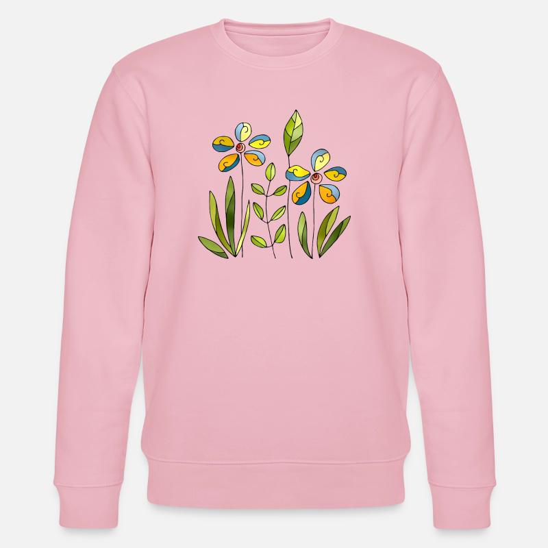 Fleur - Sweat bio CHANGER Stanley/Stella Unisexe - rose pâle