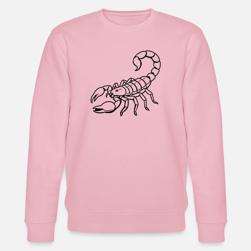 Signe du Scorpion - Sweat bio CHANGER Stanley/Stella Unisexe - rose pâle