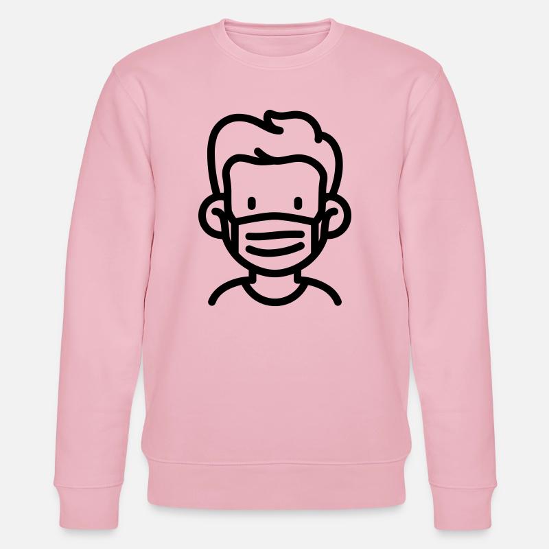 Maske - Stanley/Stella Unisex Bio-Sweatshirt CHANGER  - Hellrosa