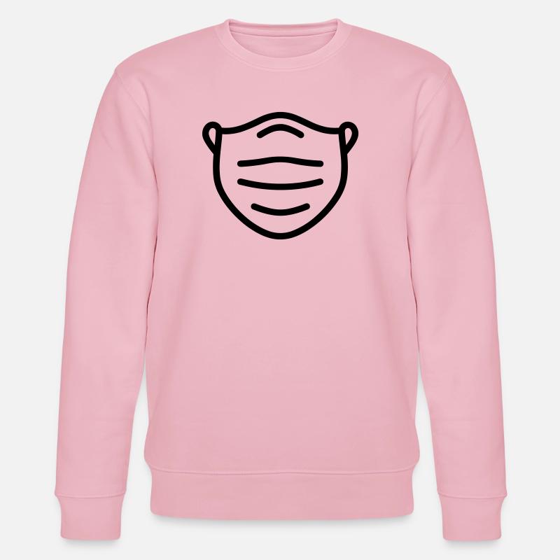 mask - Stanley/Stella CHANGER Unisex Organic Sweatshirt - cotton pink