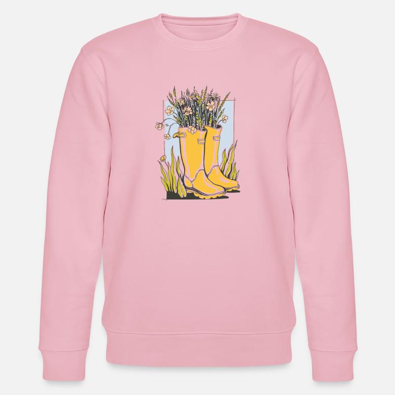 Décoration du jardin - Sweat bio CHANGER Stanley/Stella Unisexe - rose pâle