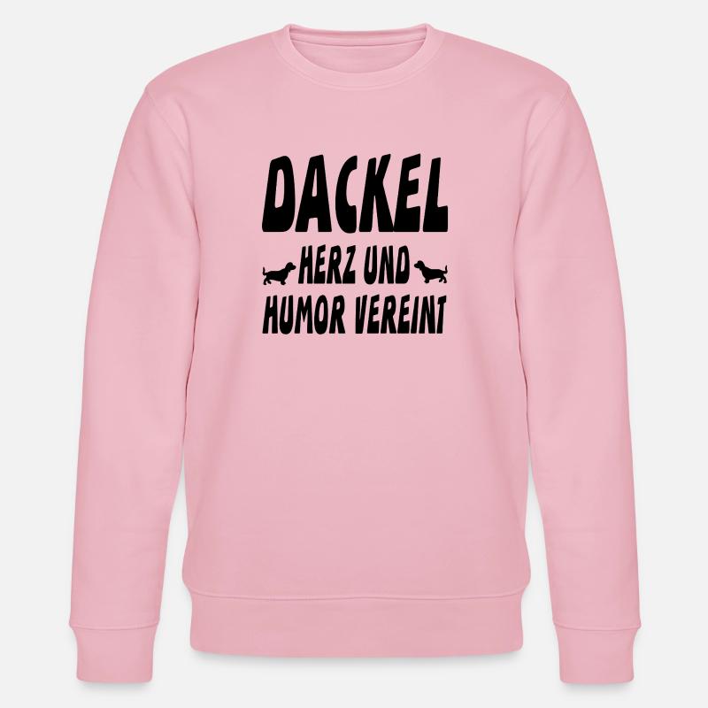 Dackel - Stanley/Stella Unisex Bio-Sweatshirt CHANGER  - Hellrosa