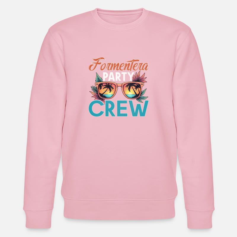 Équipe de Formentera - Sweat bio CHANGER Stanley/Stella Unisexe - rose pâle